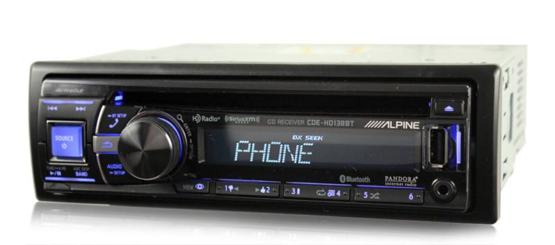 Alpine cde-hd138bt in dash pandora hd bluetooth car stereo receiver