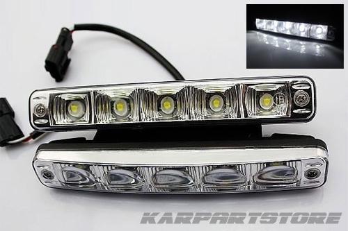 High power 5 led cree smd super bright white daytime running fog grille lights