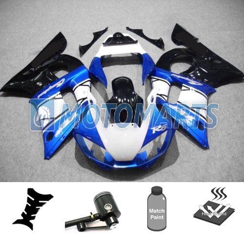 Bundle fairing kit w/ brake fluid pot for yamaha yzf 600 r6 1998 99 00 01 02 ah