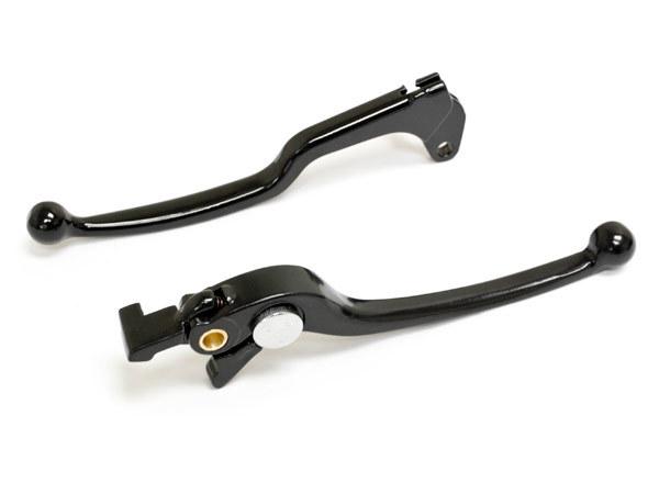 Black brake + clutch hand lever set l&r for 2009-2012 suzuki sfv650 gladius