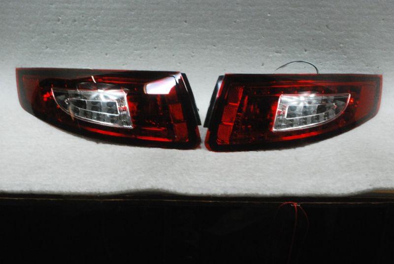 05-08 porsche 911 997 carrera 4/s/4s red clear full led tail lights lamps