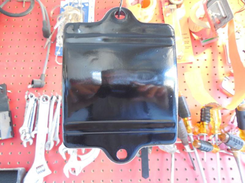  6 volt battery top cover black ul el knuckle pan flathead 1936-1964  and pad