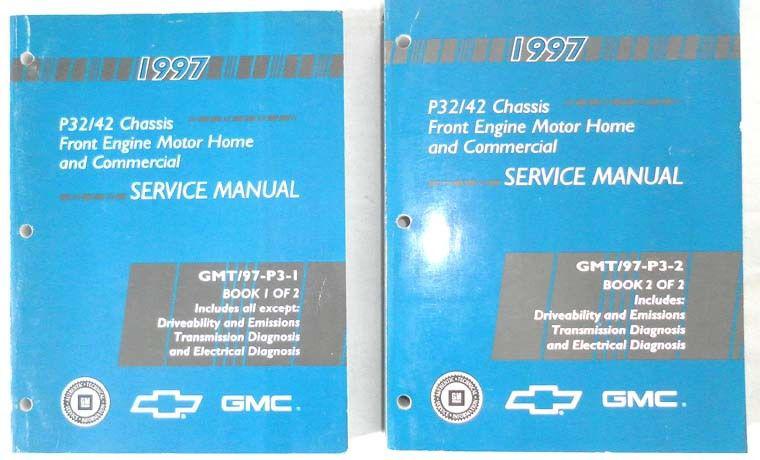 1997 chevrolet gmc front engine motorhome and commerical    service manual set 