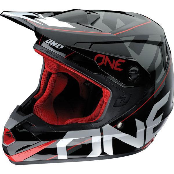 Black/red s one industries atom cypher helmet 2013 model