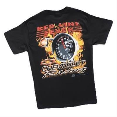 Rwm gc915xxl t-shirt cotton "red line fever" black men's 2x-large each