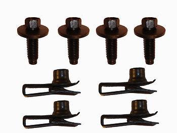 79-93 mustang hood hinge to hood bolt and nut 8 pc kit