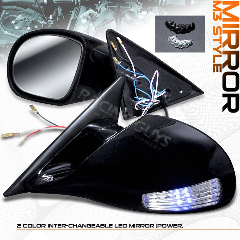 Toyota corolla m3 led blue amber manual side rear view mirrors left+right set