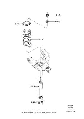 5l5z5310da ford spring - front