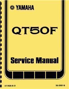 Yamaha qt50f yamahopper moped scooter service manual 79