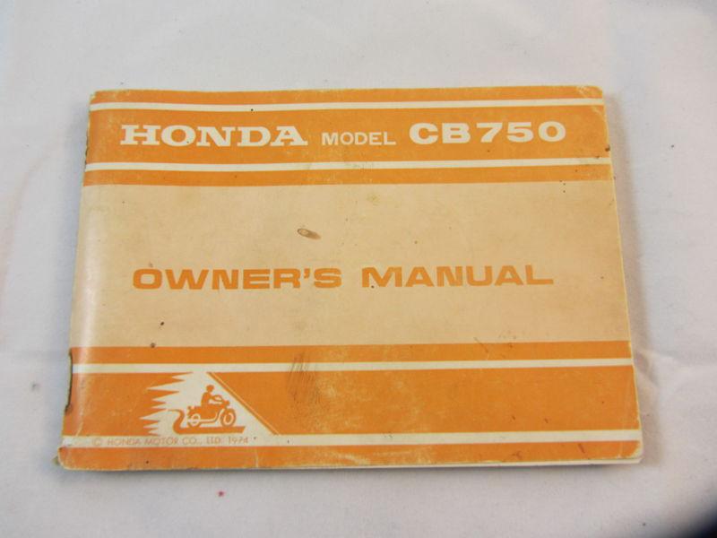 Honda cb750 1975 k5 sandcast owners manual booklet cb 750