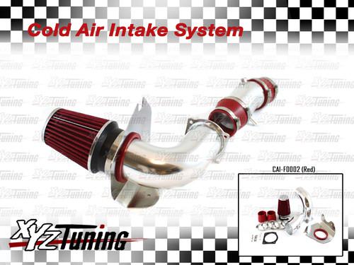 Red 94-95 mustang 5.0l v8 cold air intake induction kit + filter 3.5"