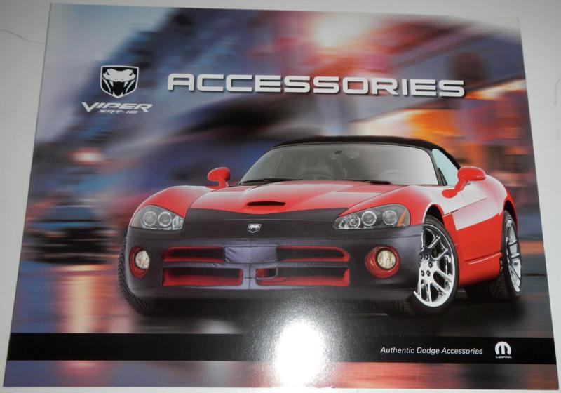 Authentic dodge accessories viper srt-10 brochure