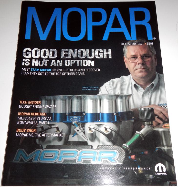 July august 2007 mopar magazine brochure ft dodge, jeep, chrysler +