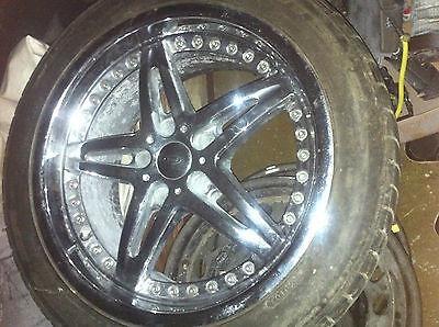 Set of 4 2007 bmw 530i 18in chrome rims with tires 245/45zr18