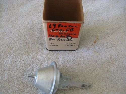 1969 nos pontiac vacuum control - gto - trans am - grand prix - judge - 400