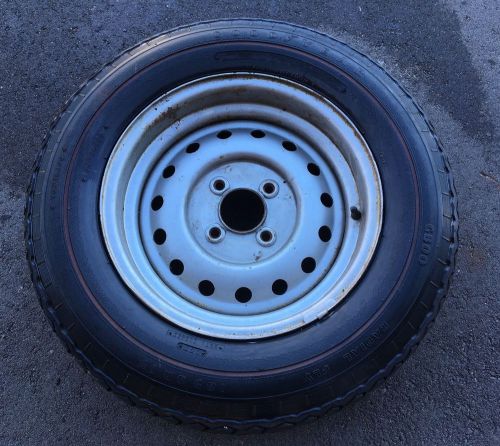 Triumph tr6 wheel original, spare goodyear redline