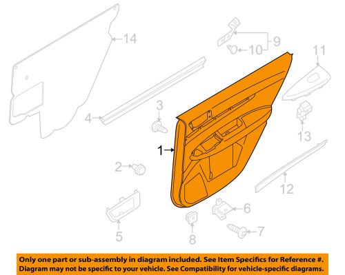 Subaru oem 13-14 outback-door interior trim panel left 94226aj41awj