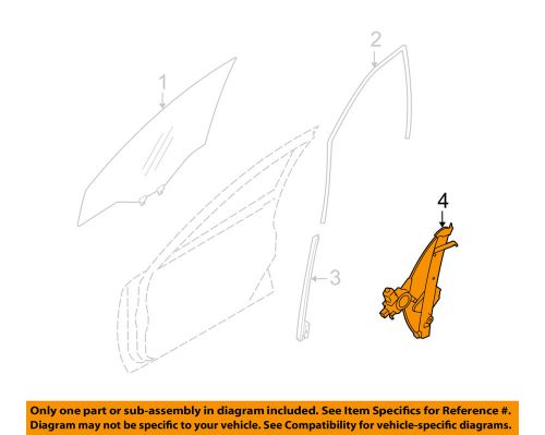 Subaru oem 09-13 forester front door-window regulator 61041sc001