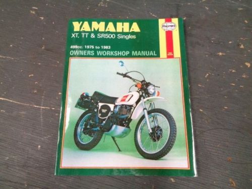 Yamaha tt xt sr 500 haynes owners workshop manual 770