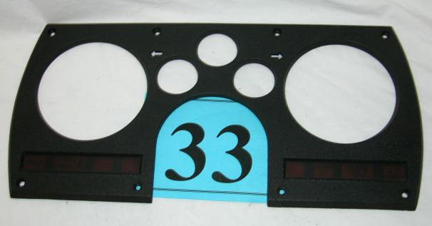 82-89 camaro black gauge surround trim panel look