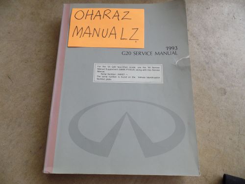 1993 infiniti g20 service manual