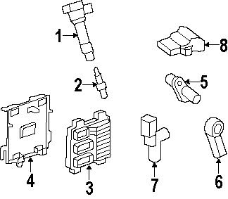 Gmc\chevrolet\cadillac 12629037 genuine oem ignition coil