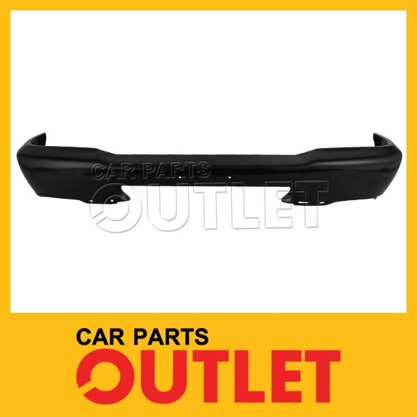 1999 2000 ford ranger front face bar primed black styleside xl wo bumper pad new