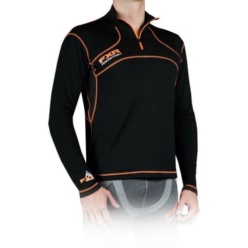 Fxr expedition 48% merino mid layer 1/4 zip pullover  black