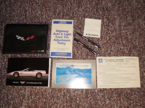 2001 chevrolet corvette zo6 owners manual books guide zo6 pen gauge &amp; case all