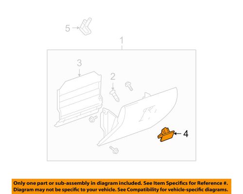 Gm oem glove box-latch 10391626