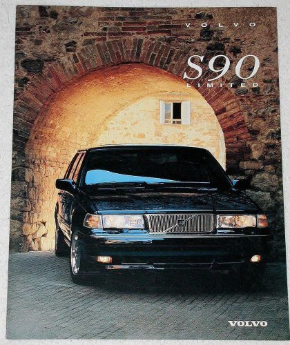 Vtg 1997 volvo s90 limited sedan automobile sales brochure exc condition