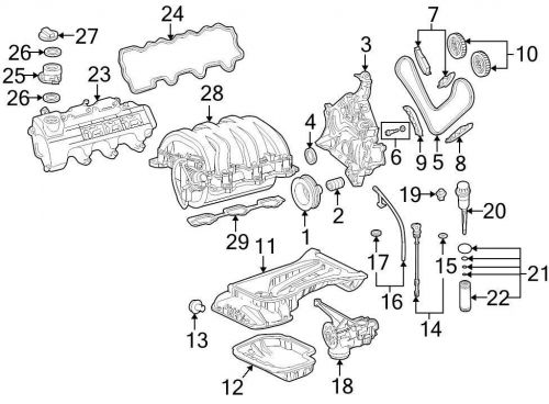 Chrysler oem  engine timing chain guide 05099336aa image 8