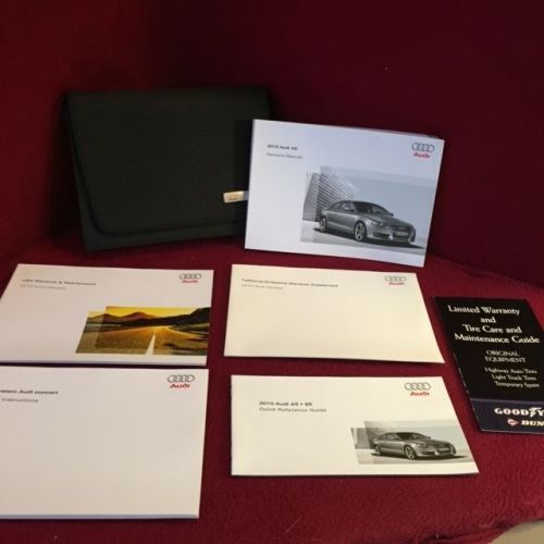 2010 audi a5 oem owners manual with sound system guide, supplements and case