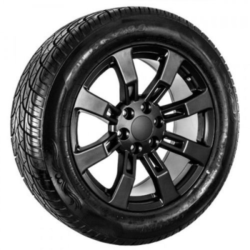22 inch black gmc truck wheel &amp; tires