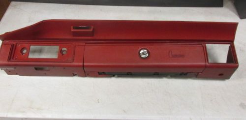 70-81 camaro z28 berlinetta rs stereo radio glove box dash panel bezel  red