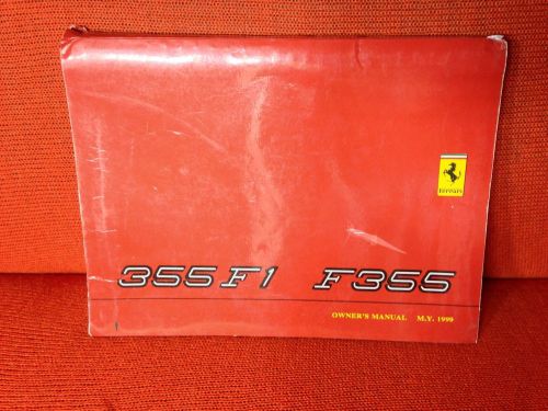 1999 ferrari 355 f1 f355 owners manual genuine berlinetta gts spider **rare**