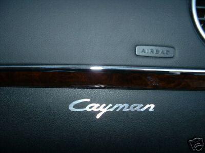 (2) dashboard badge decal *cayman*