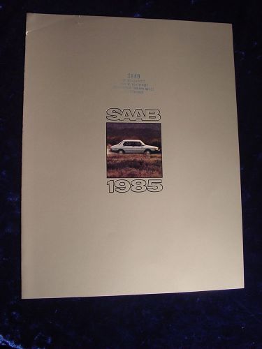 1985 saab brochure ***** tri-fold, color brochure, nice !! )