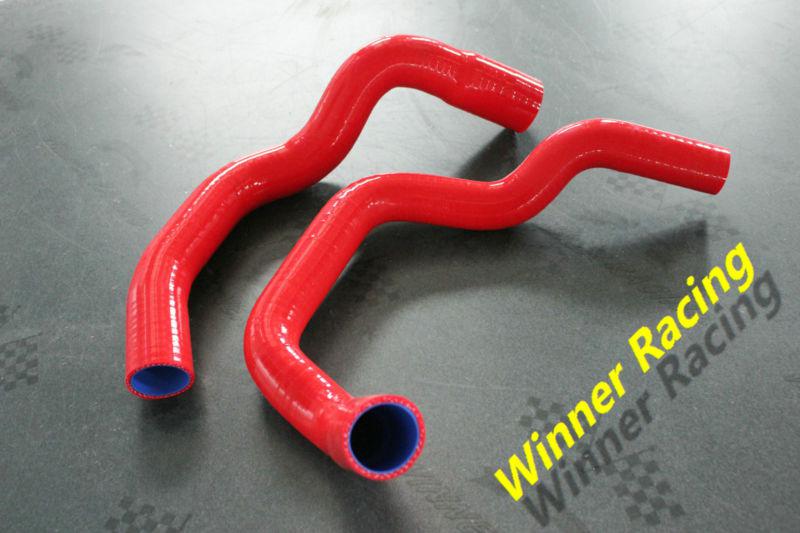 Jeep cherokee xj 4.0l 242 cid l6 1984-2005 silicone radiator coolant hose red