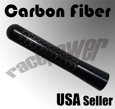 Mitsubishi 3&#034;/76 mm black carbon fiber screw aluminum 9b universal short antenna