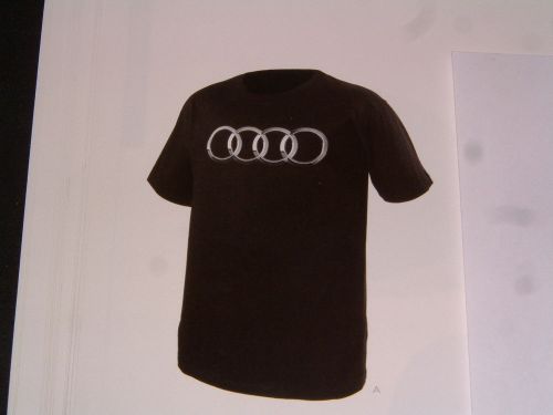 Audi collection short-sleeved, black t-shirt, usa size m: euro size l nib