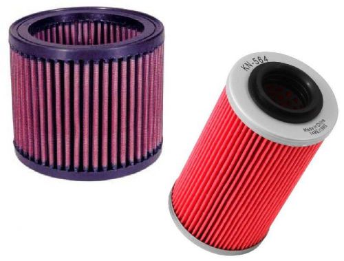 K&amp;n motorcycle air filter + oil filter custom 04-05 aprilia rsv tuono / al-1001