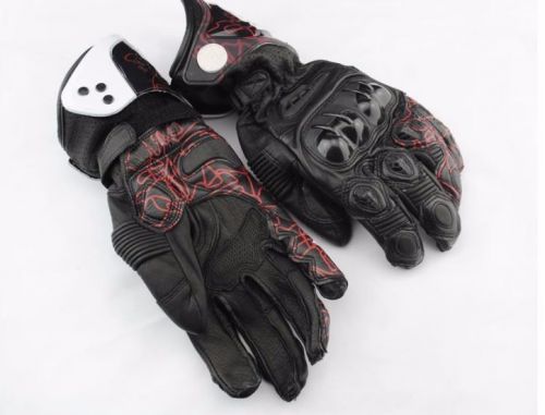 Gp pro motorcycle riding gloves ful finger protection leather road racing gloves