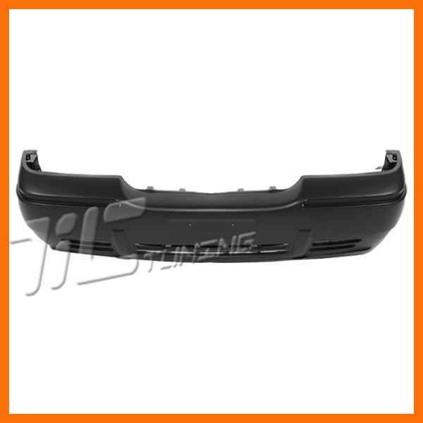 1998-2002 grand marquis front bumper cover raw black no primered w/molding holes