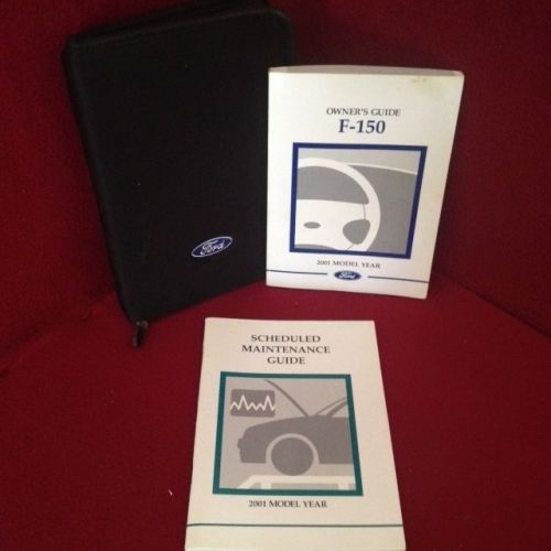 2001 ford f150 owners manual with maintenance guide and case