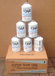 1 case r-134a dupont suva ac automotive refrigerant 12 cans r134 (12oz cans)