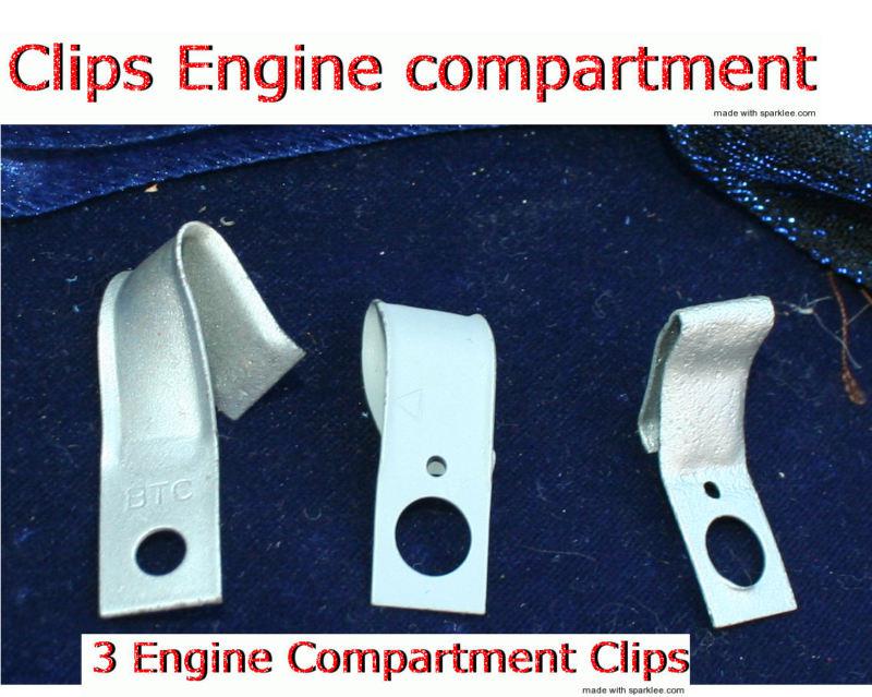 Corvette 1954 1956  1959 1960 engine blc markings  wiring harness clips set of 3