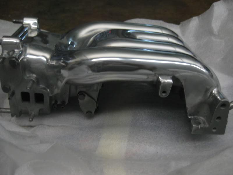 1993-2002 mazda fd3s rx7: polished oem upper intake manifold