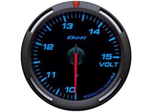 Defi df11901 blue racer gauge 60mm voltage / volt meter