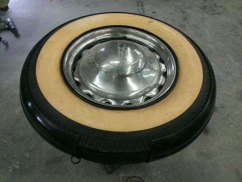 1936 ford coupe spare tire cover w tire, hubcap, &amp; bracket - 1935 roadster